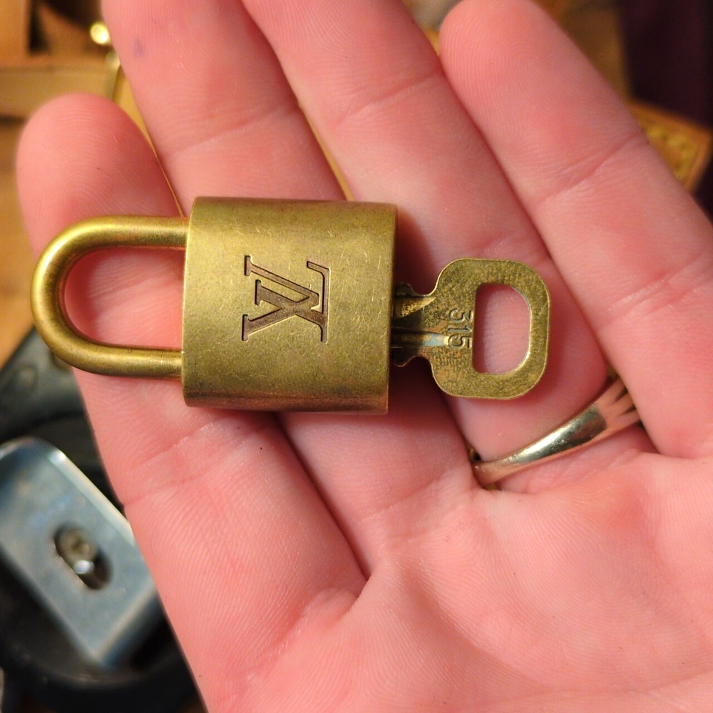 Louis Vuitton Gold Padlock Keychain